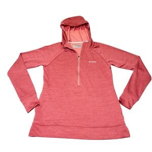 Simms Fishing Half Zip Insect Shield Hooded Shirt Womens Small Gorpcore Outdoors